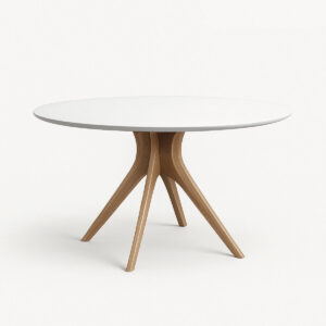 Alba Wooden Table with White Top
