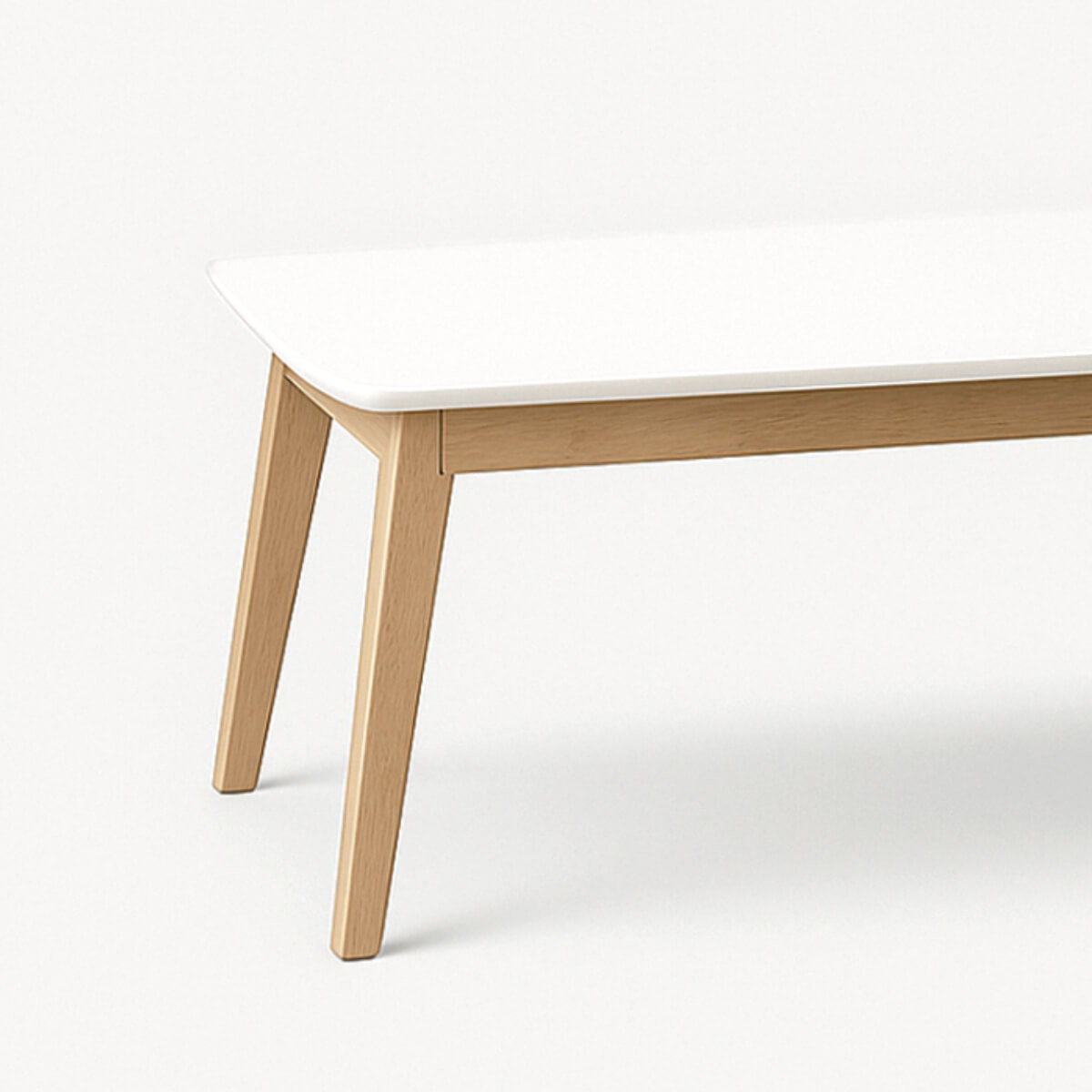Asker Wooden Long Table with White Top - Image 2