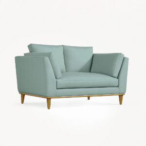 Lykke Wooden Living Sofa 2 Seater Seafoam